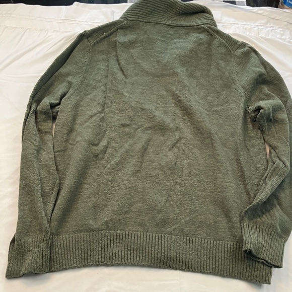 Goodfellow & Co olive shawl neck cotton sweater - Picture 7 of 7
